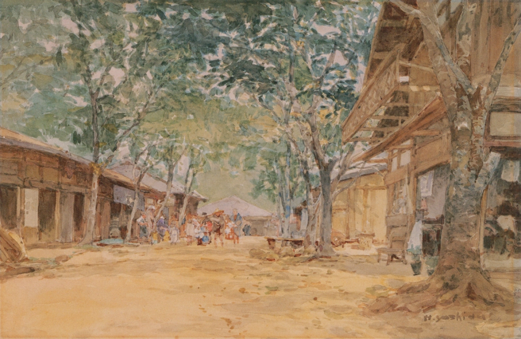 Highway by Yoshida Hiroshi (1901-03) | from Hiroshi Yoshida Art Works