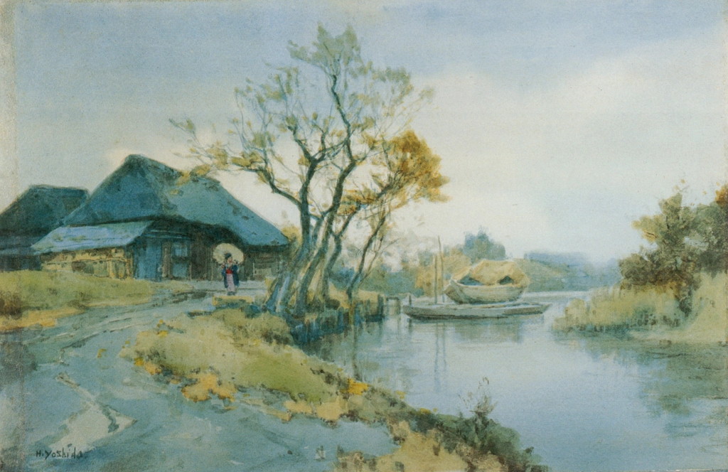 Nippori by Yoshida Hiroshi (1901-03) | from Hiroshi Yoshida Art Works