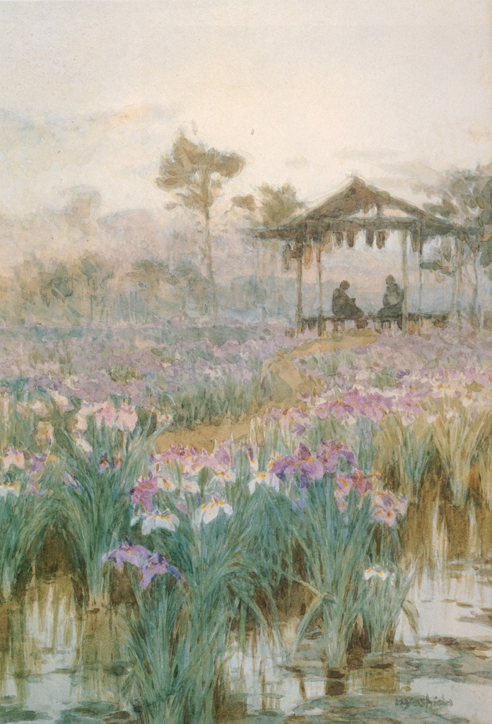 Iris Garden by Yoshida Hiroshi (circa 1903) | from Hiroshi Yoshida Art Works