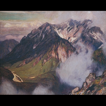 「穂高山」 吉田博 （1913-26年）