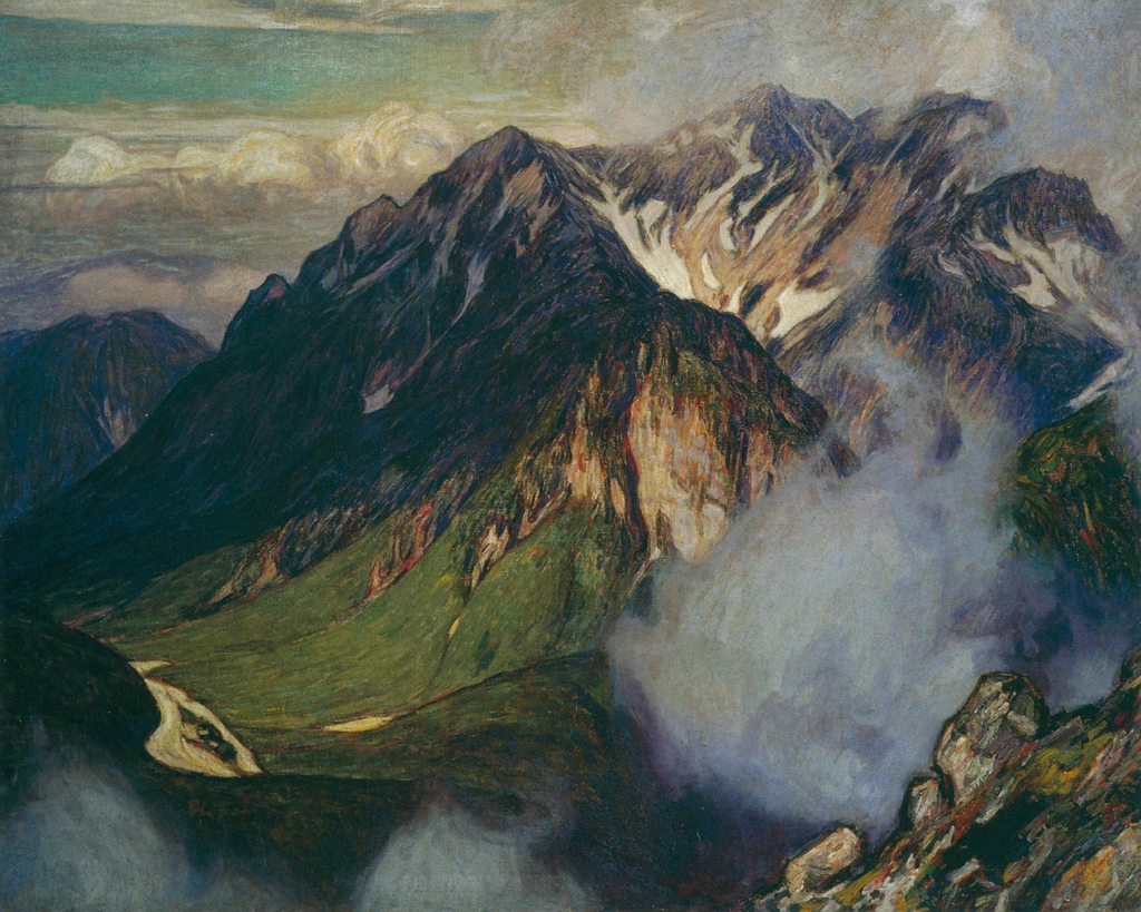「穂高山」 吉田博 （1913-26年） | 近代風景画の巨匠 吉田博展 清新と抒情より