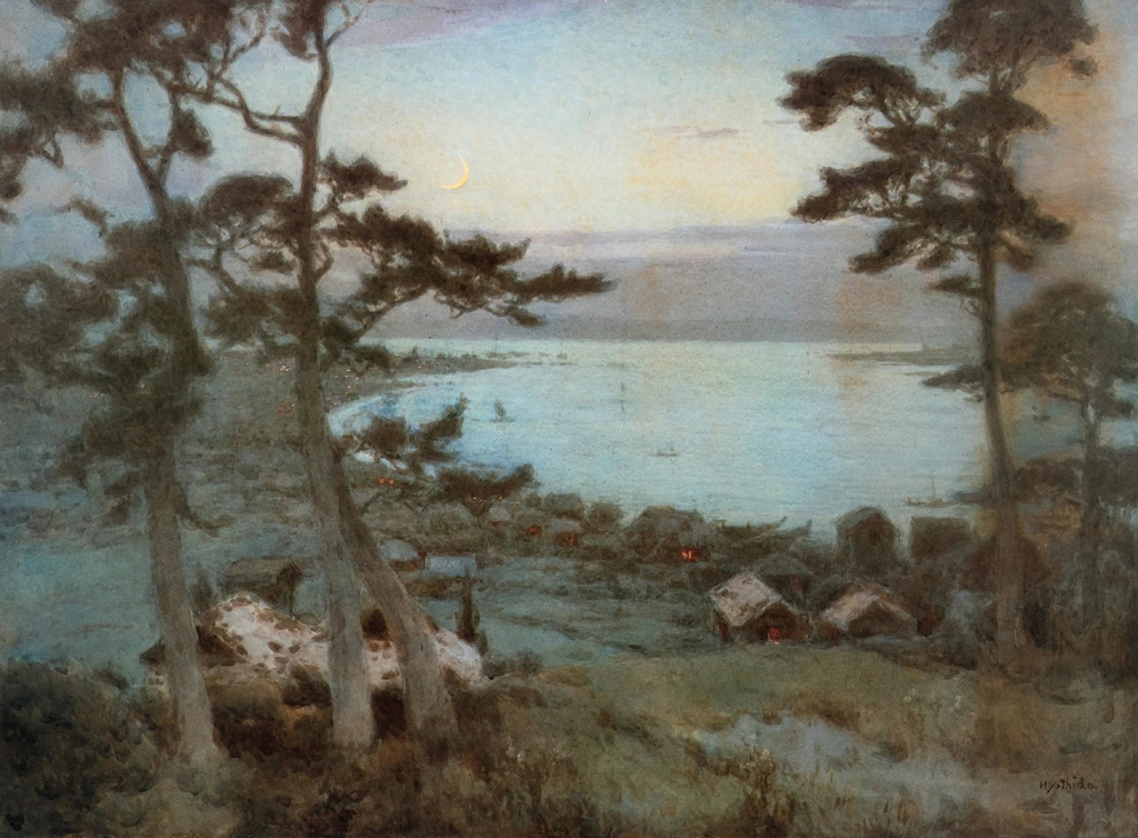 Crescent by Yoshida Hiroshi (1907) | from Japanese Watercolor 15