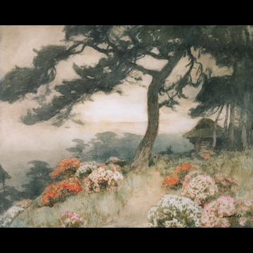 「松」 吉田博 （1907年頃）