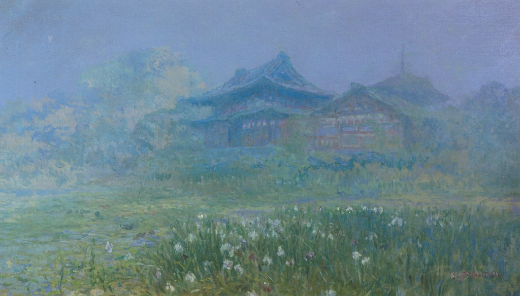 「堀切寺」 吉田博 （1907年頃） | 近代風景画の巨匠 吉田博展 清新と抒情より