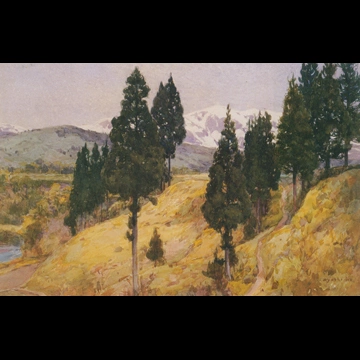 「越後の春」 吉田博 （1910年）