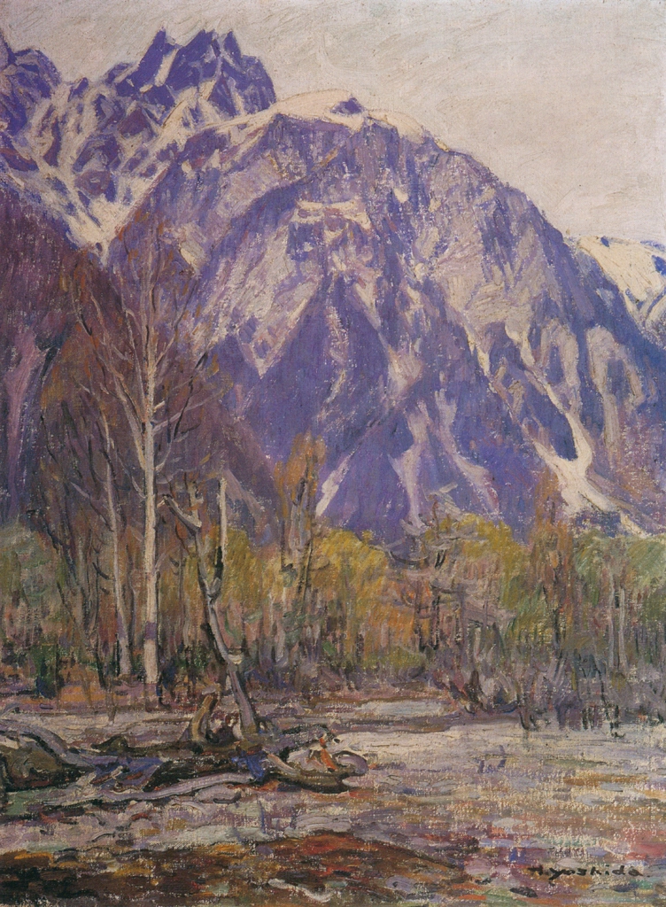 「穂高山」 吉田博 （1916年） | 近代風景画の巨匠 吉田博展 清新と抒情より