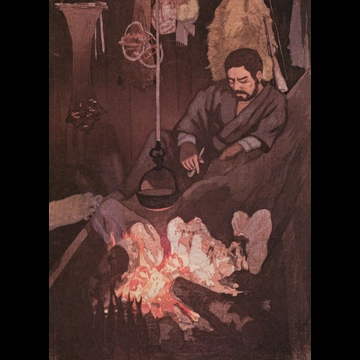 「猟師の話（渡辺版）」 吉田博 （1922年）