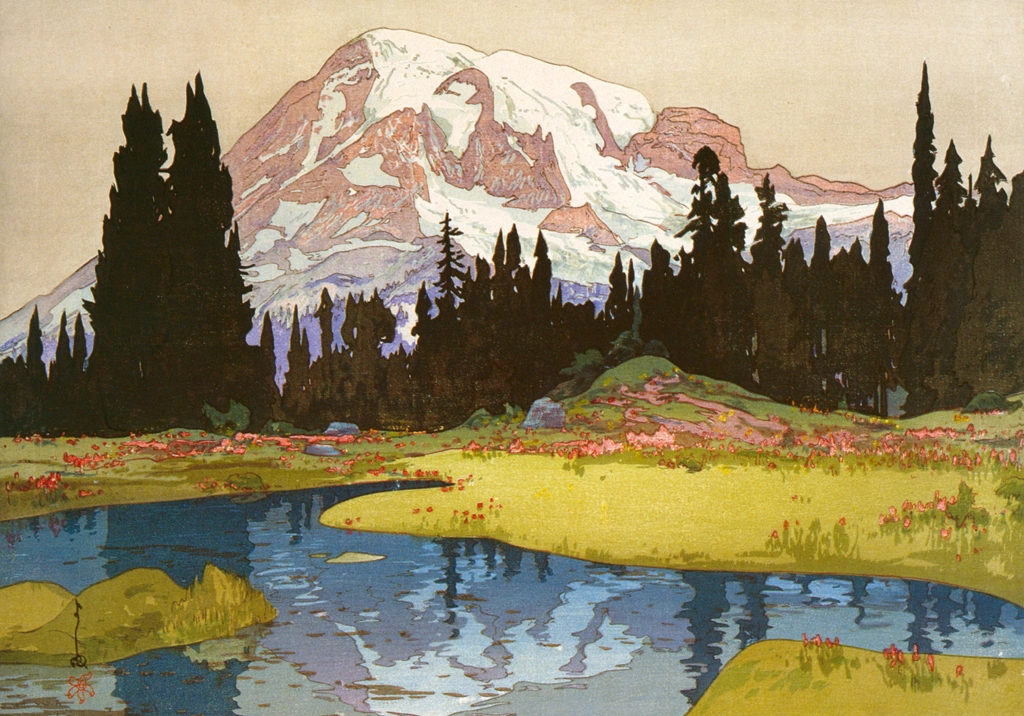 「レニヤ山」 吉田博 （1925年） | 近代風景画の巨匠 吉田博展 清新と抒情より