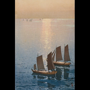 「瀬戸内海集 光る海」 吉田博 （1926年）