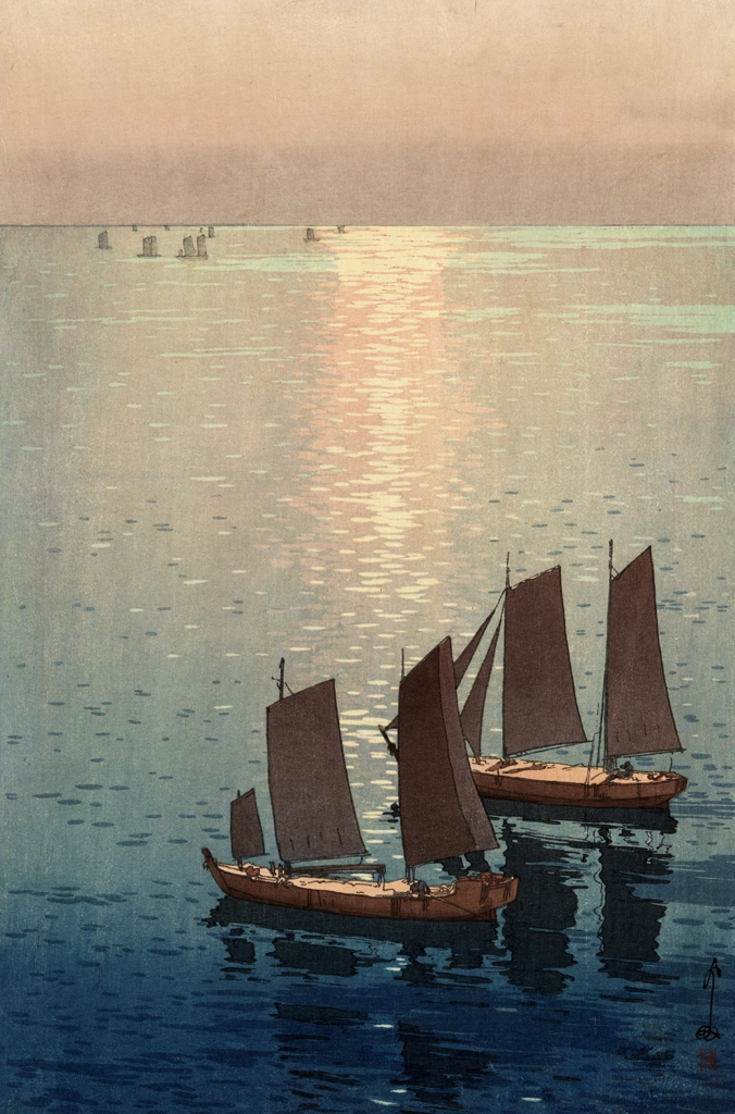 「瀬戸内海集 光る海」 吉田博 （1926年） | 2