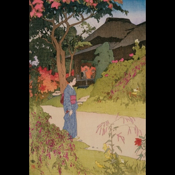 「東京拾二題 百花園の秋」 吉田博 （1926年）