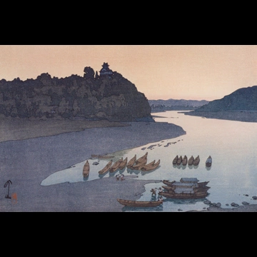 「木曽川」 吉田博 （1927年）