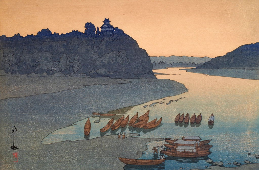 「木曽川」 吉田博 （1927年） | 2