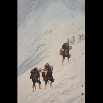 「日本アルプス十二題 針木雪渓」 吉田博 （1926年）