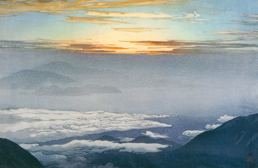 「雲海 鳳凰山」 吉田博 （1928年） | 近代風景画の巨匠 吉田博展 清新と抒情より