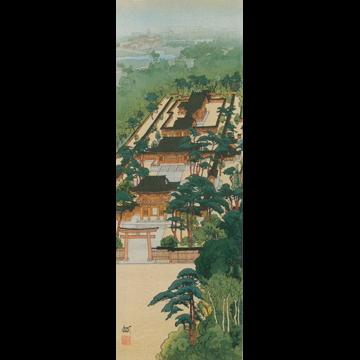 「明治神宮の神苑（渡邊版）」 吉田博 （1920年）
