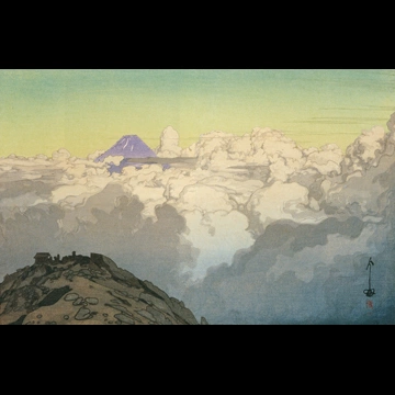 「日本南アルプス集 駒ヶ岳山頂より」 吉田博 （1928年）