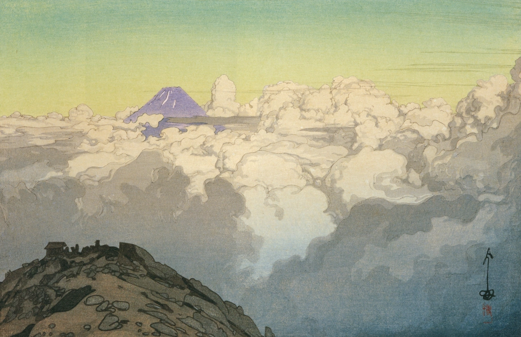 「日本南アルプス集 駒ヶ岳山頂より」 吉田博 （1928年） | 吉田博作品集より