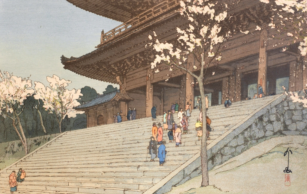 「櫻八題 樓門」 吉田博 （1935年） | 2