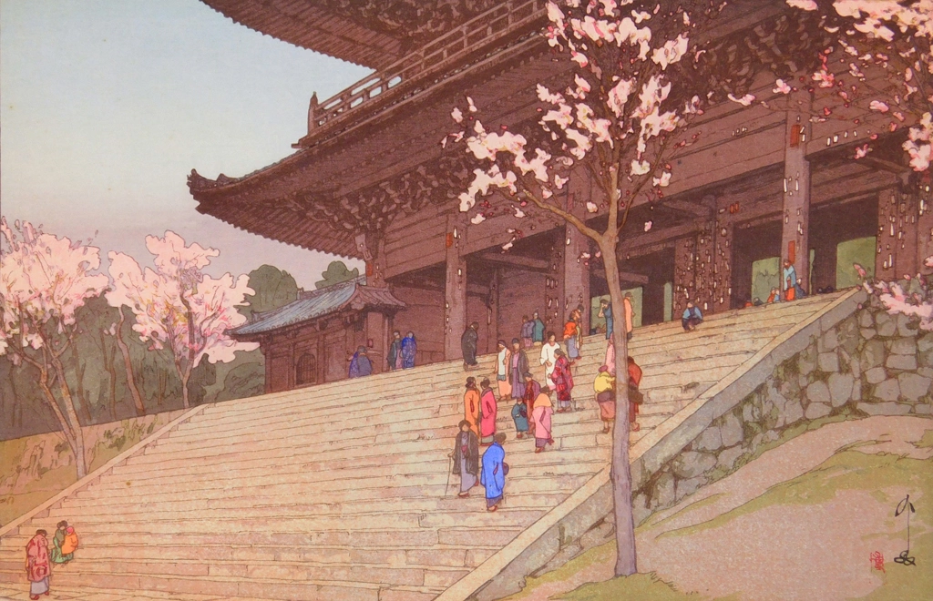 「櫻八題 樓門」 吉田博 （1935年） | 3