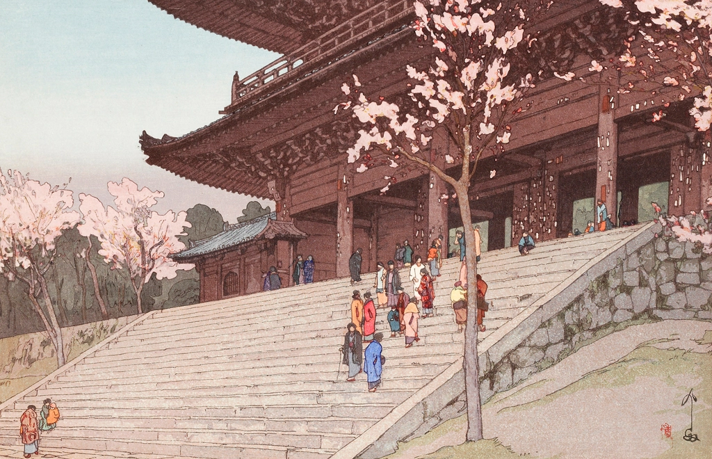 「櫻八題 樓門」 吉田博 （1935年） | 4