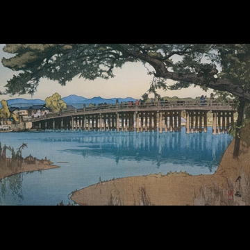 「瀬田之唐橋」 吉田博 （1933年）