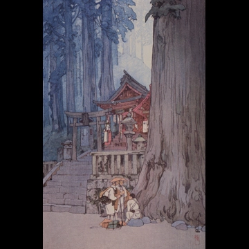 「日光霧之日」 吉田博 （1937年）