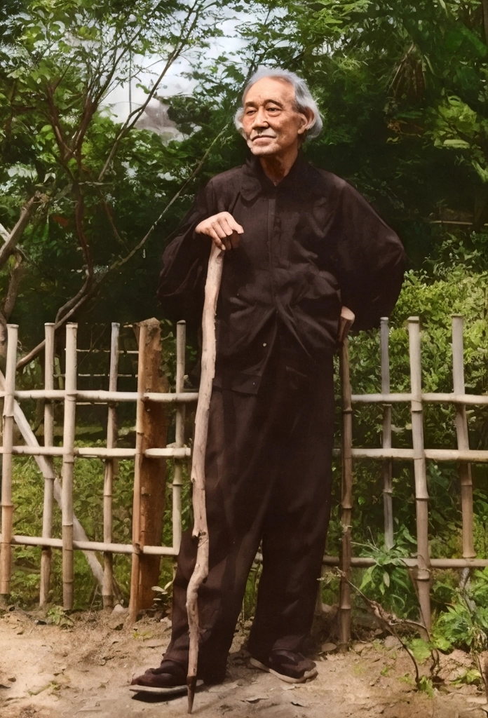 「長谷川如是閑」 田村茂 | AIカラー化