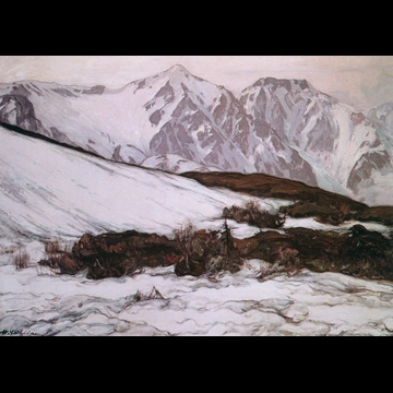 Mt. Hakubayari by Yoshida Hiroshi (1928)