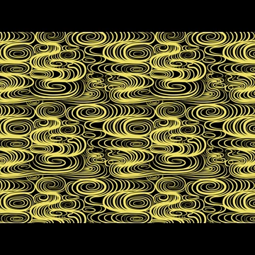 6種類の波紋柄模様の背景イラストとベクター
