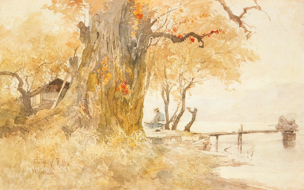 「中善寺 日光」 吉田博 （1894-99年） | 日本の水彩画15より