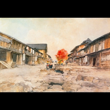 「田中」 吉田博 （1894-99年）
