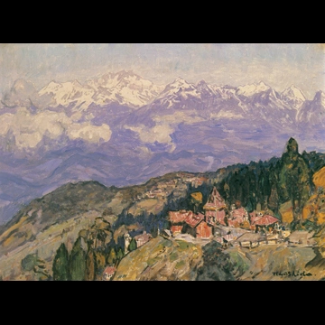 「風景（ダージリン）」 吉田博 （1931年頃）