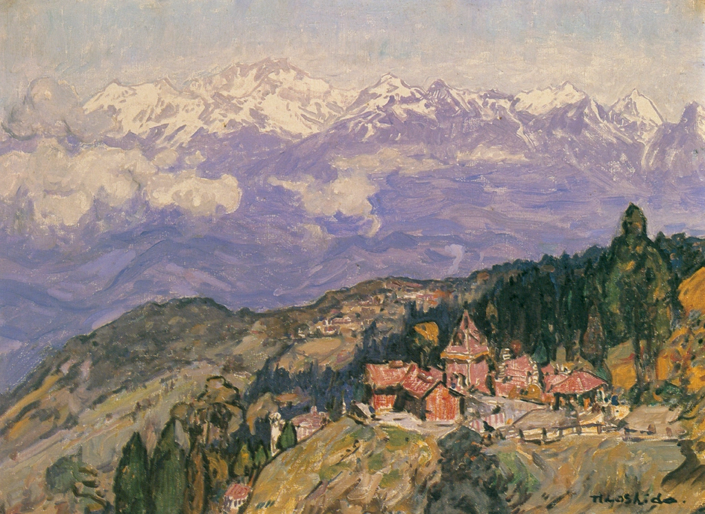 「風景（ダージリン）」 吉田博 （1931年頃） | 近代風景画の巨匠 吉田博展 清新と抒情より