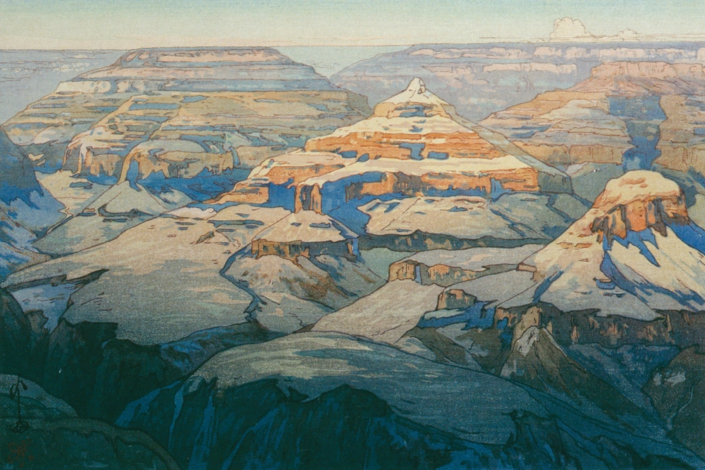「グランドキャニオン」 吉田博 （1925年） | 近代風景画の巨匠 吉田博展 清新と抒情より