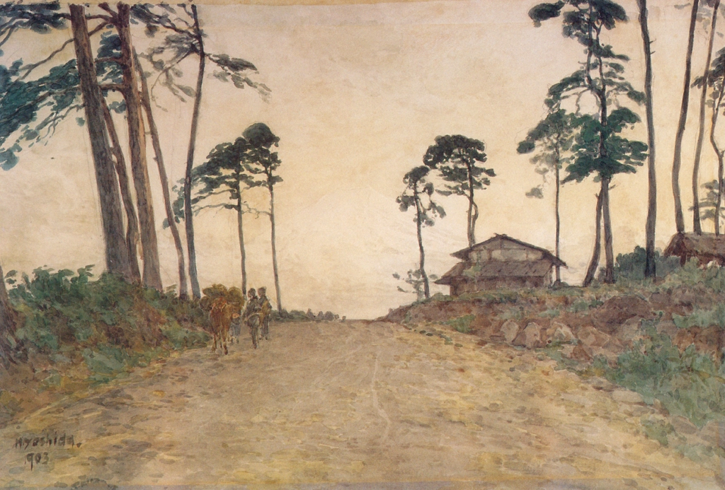 「街道」 吉田博 （1903年） | 近代風景画の巨匠 吉田博展 清新と抒情より