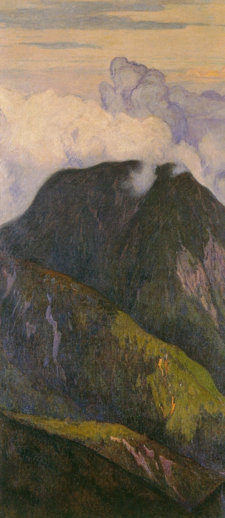 「有明山」 吉田博 （1920年頃） | 左隻、近代風景画の巨匠 吉田博展 清新と抒情より