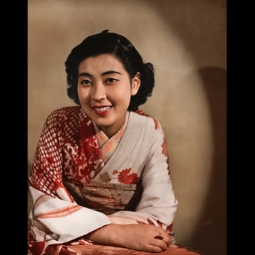 「無題（着物を着た若い日本人女性）」 尾崎三吉 （1938年以前）