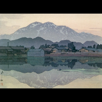 「糸魚川にて」 吉田博 （1929年）