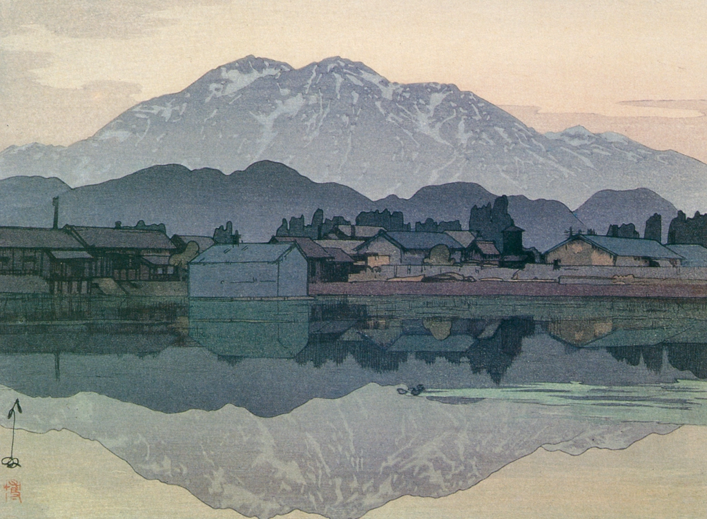 「糸魚川にて」 吉田博 （1929年） | 近代風景画の巨匠 吉田博展 清新と抒情より