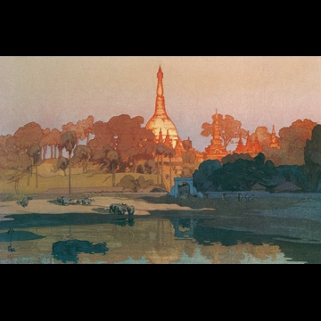 「ラングーンの金塔」 吉田博 （1931年）