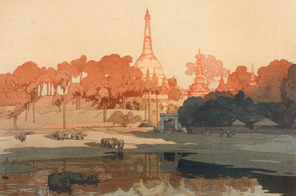 「ラングーンの金塔」 吉田博 （1931年） | 2