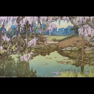 「藤之庭」 吉田博 （1935年）