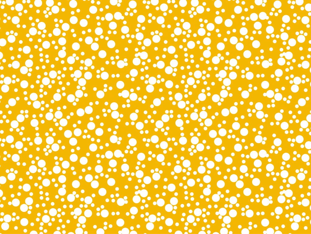 6種類の泡模様の背景イラストとベクター | オレンジ色と白色