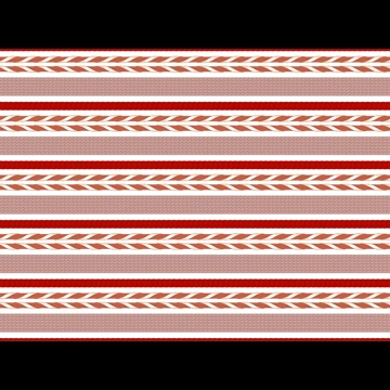 6種類の並べた紐柄模様の背景イラストとベクター