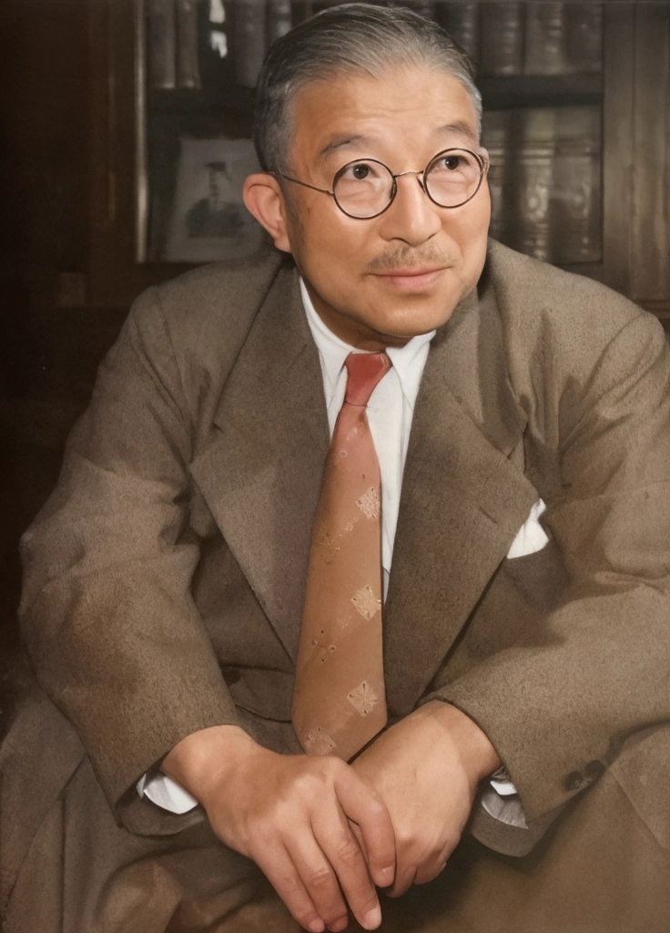 「鳩山一郎」 田村茂 | AIカラー化