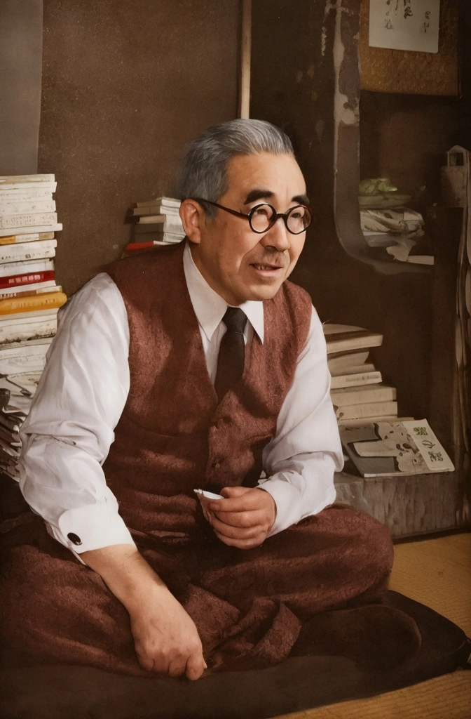 「辰野隆」 田村茂 | AIカラー化