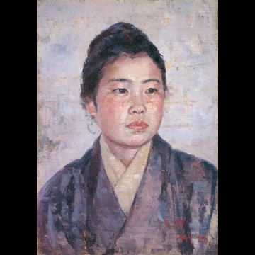 「妹チマの肖像」 和田英作 （1895年）