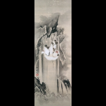 「瀧白猿」 河鍋暁斎 （1888年）