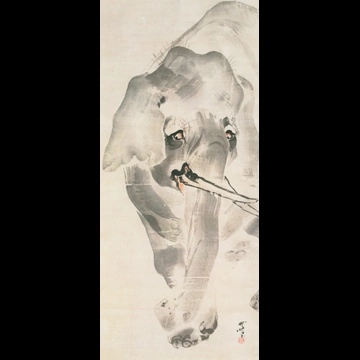 「象」 河鍋暁斎 （1871-89年）